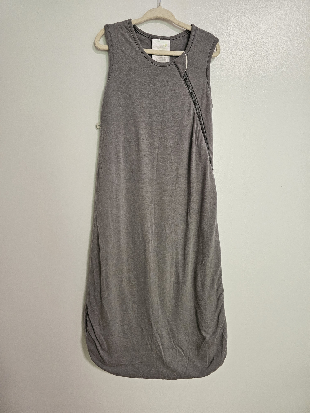 Perlimpinpin Baby Sleep Sack 6-18M 1 Tog Bamboo Cotton Grey